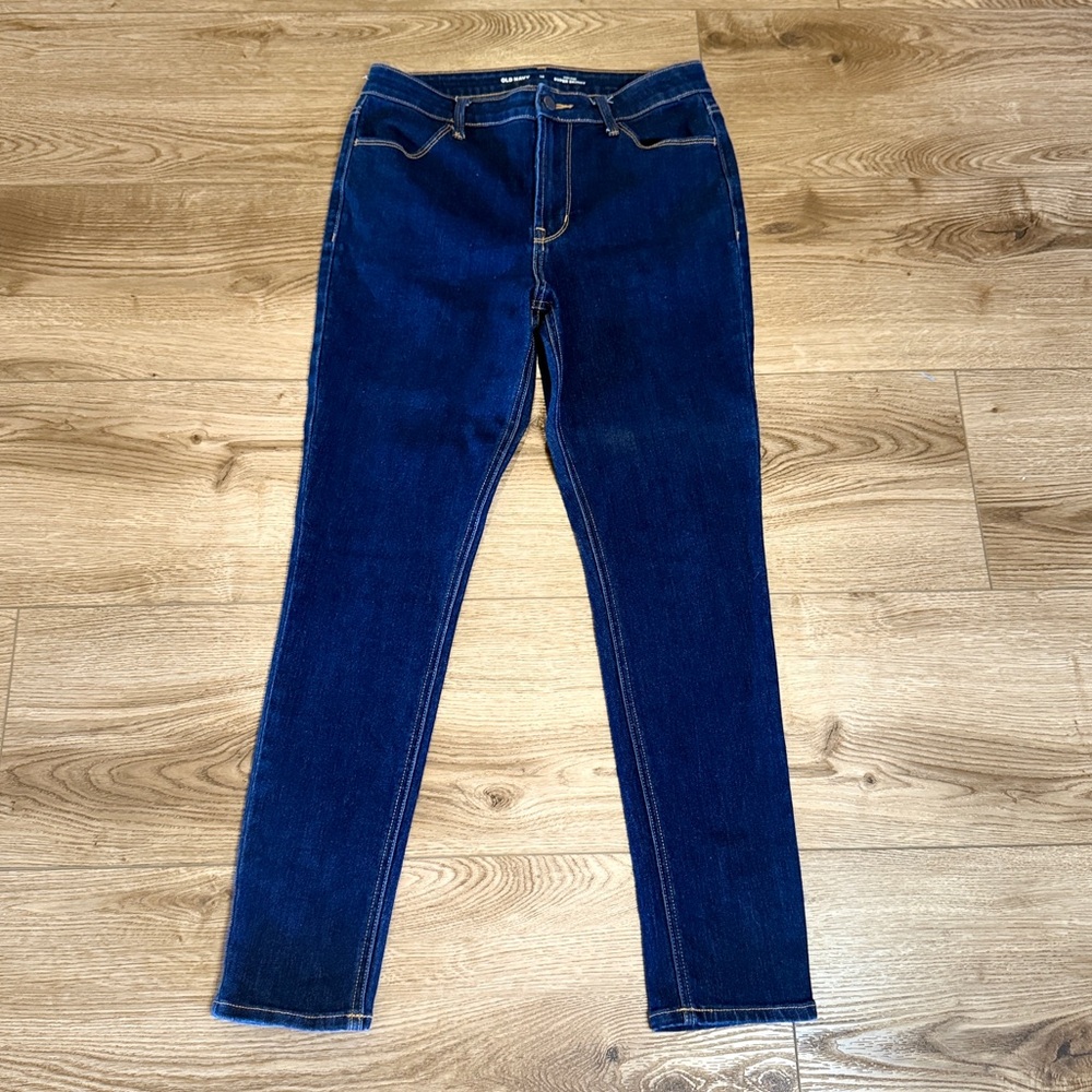 High Rise Super Skinny Jeans by Old Navy Dark Wash Size 10